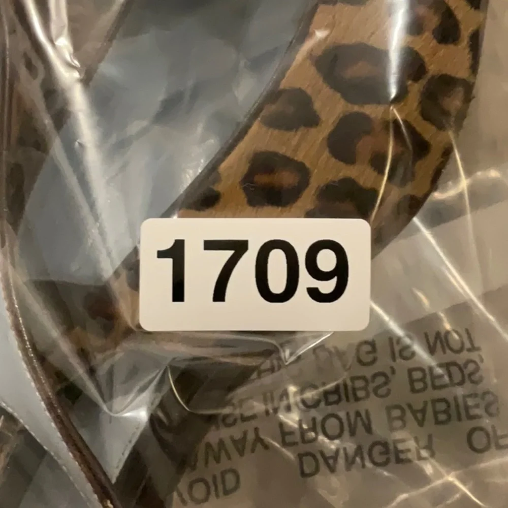 Lambertson Truex Women’s Size 39 Pony Hair Animal Print Slingback Pumps Sandals - Picture 16 of 16